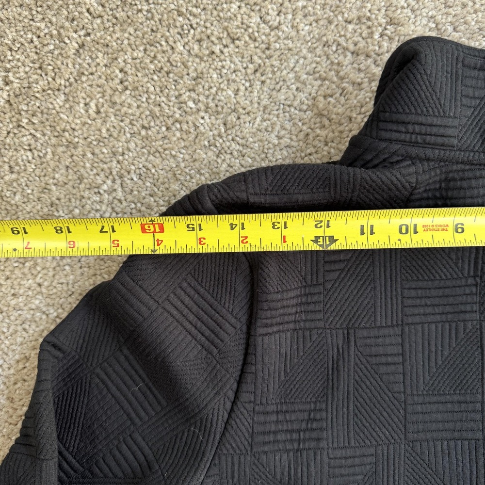 Skechers Jacket Womens Medium Black Full Zip Knit Geometric Stretch Activewear - Picture 9 of 11
